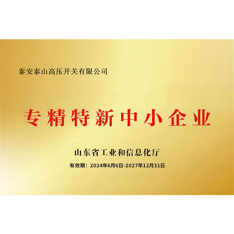 山東省專(zhuān)精特新中小企業(yè)